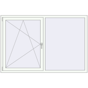 REHAU Brillant-Design 1800x1200 мм Білий (RAL 9016) з двох сторін