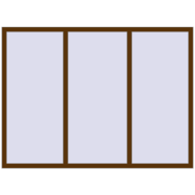 REHAU Euro 70 2020x1490 мм WALNUT з двох сторін