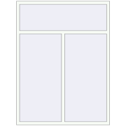REHAU Euro 70 1500x1990 мм Білий (RAL 9016) з двох сторін REHAU Euro 70 1500x1990 мм Білий (RAL 9016) з двох сторін