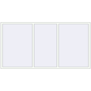 REHAU Euro 60 2620x1360 мм Білий (RAL 9016) з двох сторін