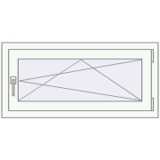 REHAU Brillant-Design 1000x500 мм Білий (RAL 9016) з двох сторін