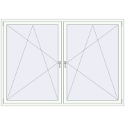 REHAU Euro 70 2180x1540 мм Білий (RAL 9016) з двох сторін