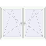 REHAU Brillant-Design 1830x1300 мм Білий (RAL 9016) з двох сторін