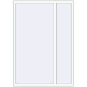REHAU Brillant-Design 1300x1850 мм WALNUT ззовні