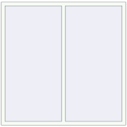 Вікна 1650x1630 мм REHAU SYNEGO MD Білий (RAL 9016) з двох сторін