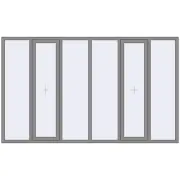 Altest Pony 375 3000x1800 мм RAL 9007 Grey aluminium з двох сторін