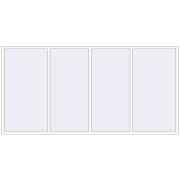 REHAU Euro 60 3380x1680 мм Білий (RAL 9016) з двох сторін
