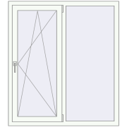 REHAU Brillant-Design 1200x1350 мм Білий (RAL 9016) з двох сторін