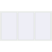 REHAU Euro 70 2800x1600 мм Білий (RAL 9016) з двох сторін REHAU Euro 70 2800x1600 мм Білий (RAL 9016) з двох сторін