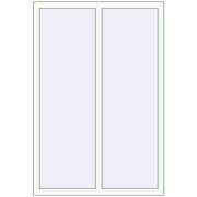 REHAU Euro 70 1050x1550 мм Білий (RAL 9016) з двох сторін