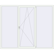 REHAU SYNEGO MD 2500x2050 мм Білий (RAL 9016) з двох сторін