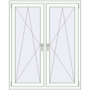 REHAU SYNEGO MD 1200x1430 мм Білий (RAL 9016) з двох сторін REHAU SYNEGO MD 1200x1430 мм Білий (RAL 9016) з двох сторін