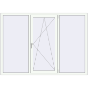 REHAU SYNEGO MD 2000x1430 мм Білий (RAL 9016) з двох сторін